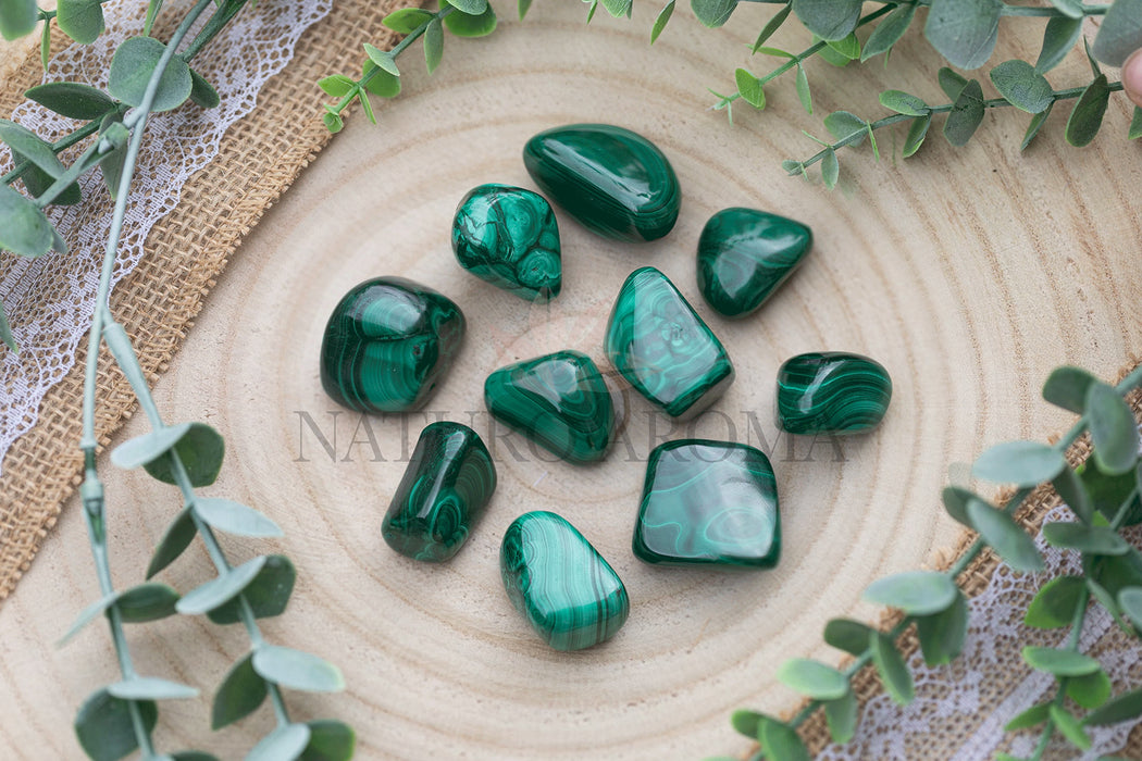 Pierre Roulée Malachite env. 2,5cm à l’unité