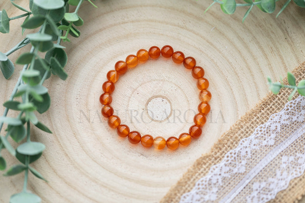 Bracelet 8mm Cornaline
