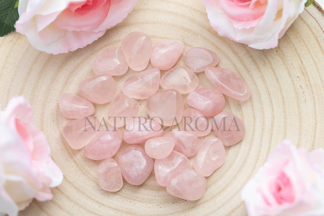Pierre roulée Quartz Rose env. 2,5cm à l’unité