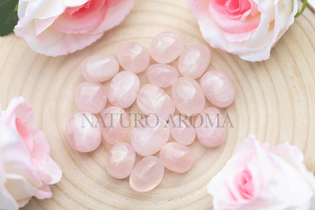 Pierre Roulée Quartz Rose Brésil 17 à 33mm à l’unité