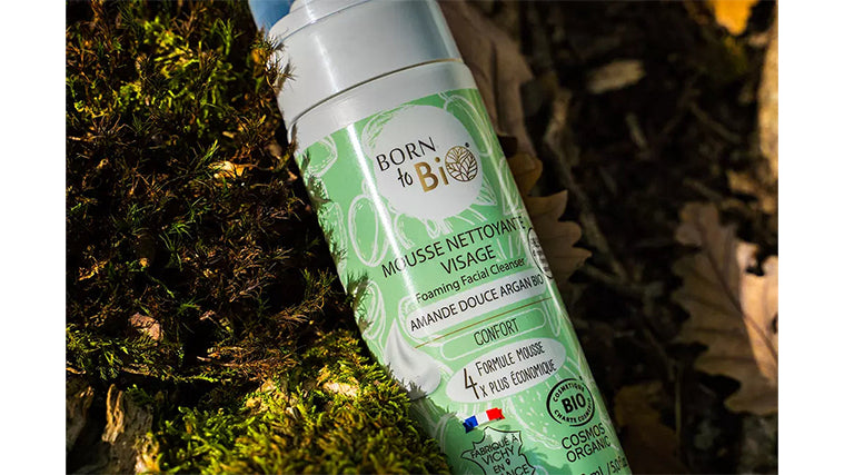 Mousse Nettoyante Visage Amande Douce Argan - Certifiée bio