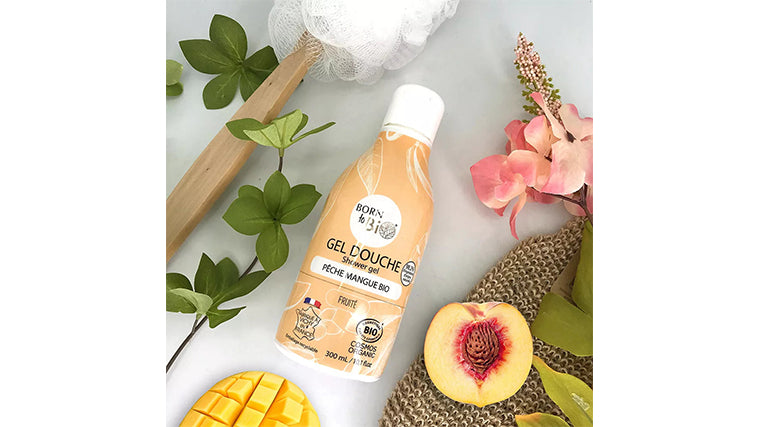 Gel Douche Pêche Mangue - Certifié Bio