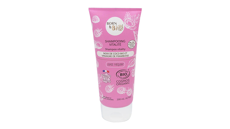 Shampooing Noix de Coco et vinaigre de framboise - Certifié bio